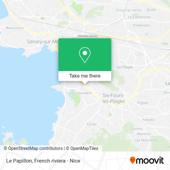 Le Papillon map