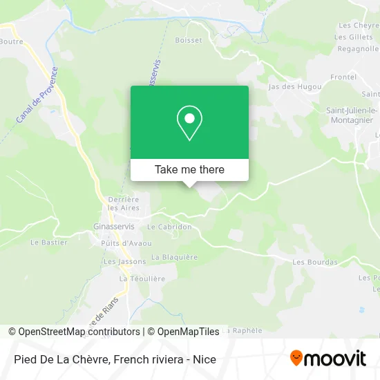 Pied De La Chèvre map
