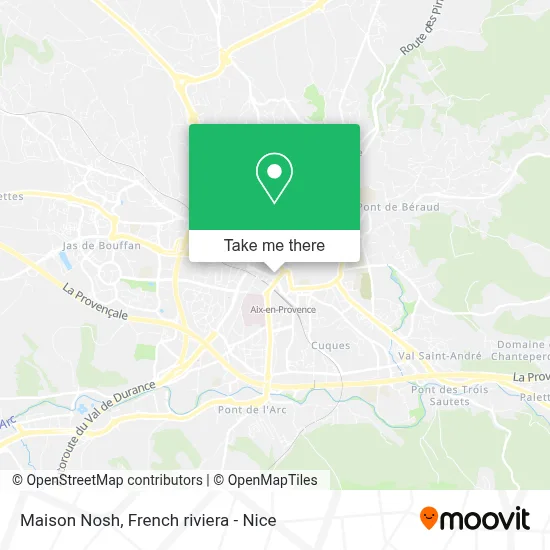 Maison Nosh map