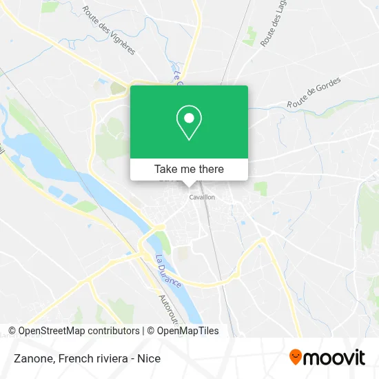 Zanone map