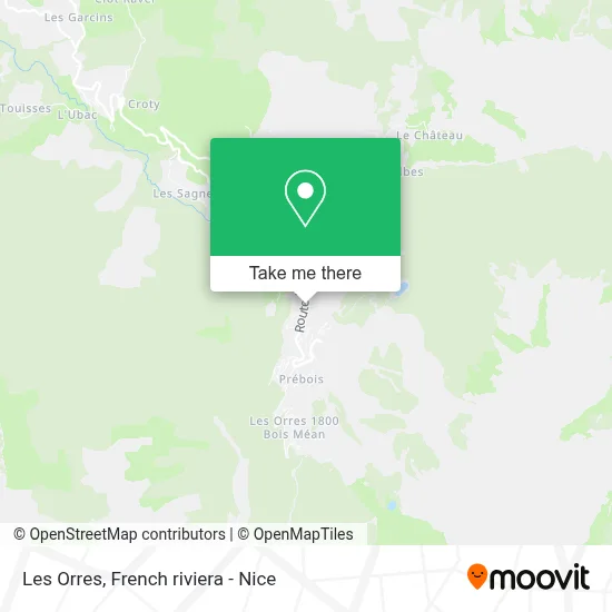 Les Orres map