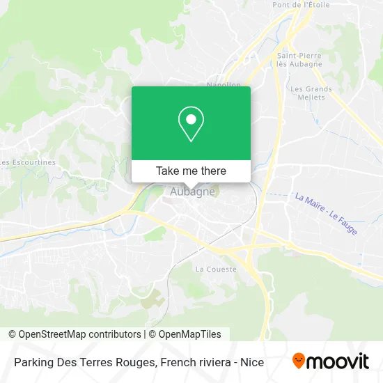 Mapa Parking Des Terres Rouges