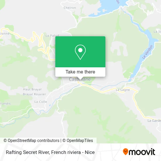 Rafting Secret River map