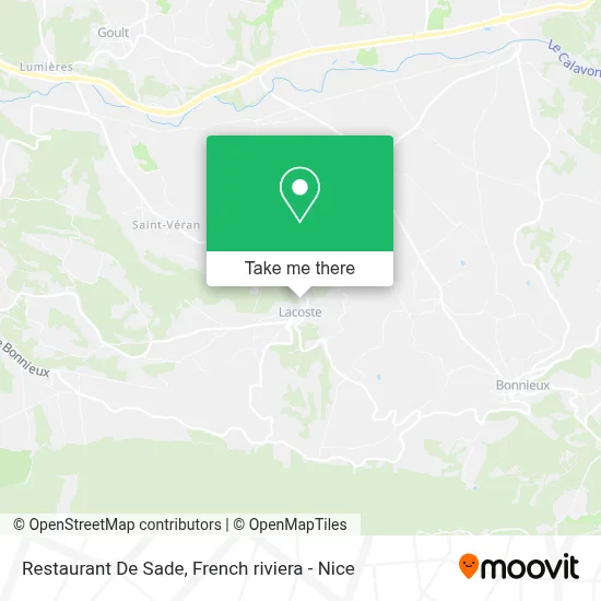 Restaurant De Sade map