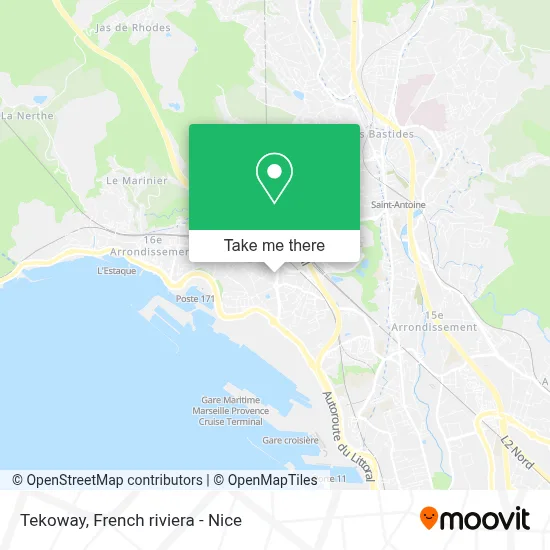 Tekoway map