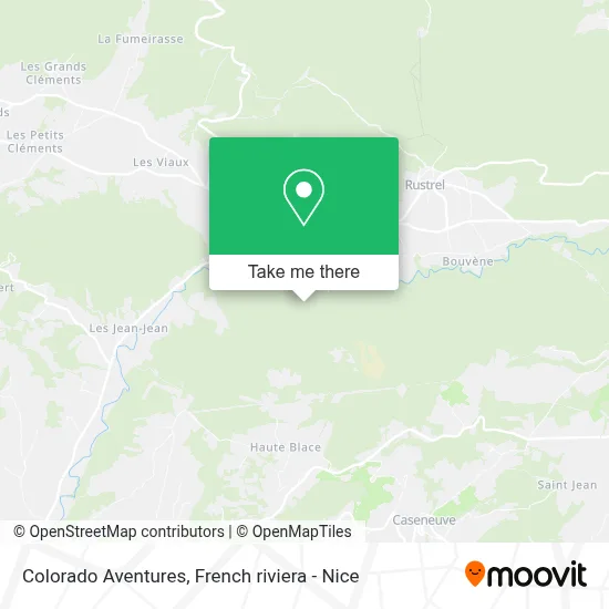 Colorado Aventures map