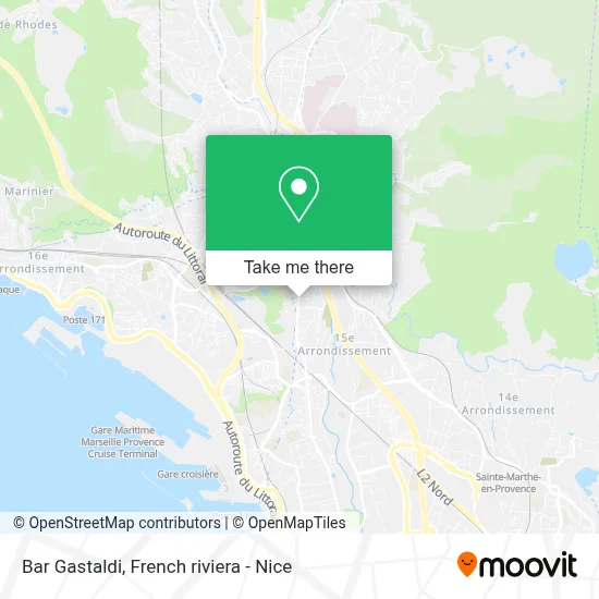 Bar Gastaldi map