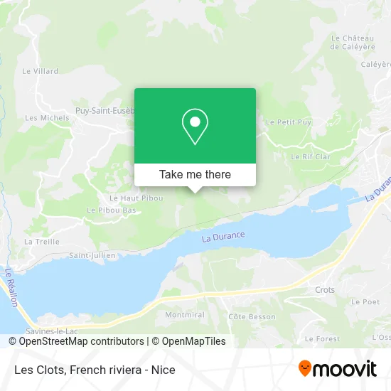 Les Clots map