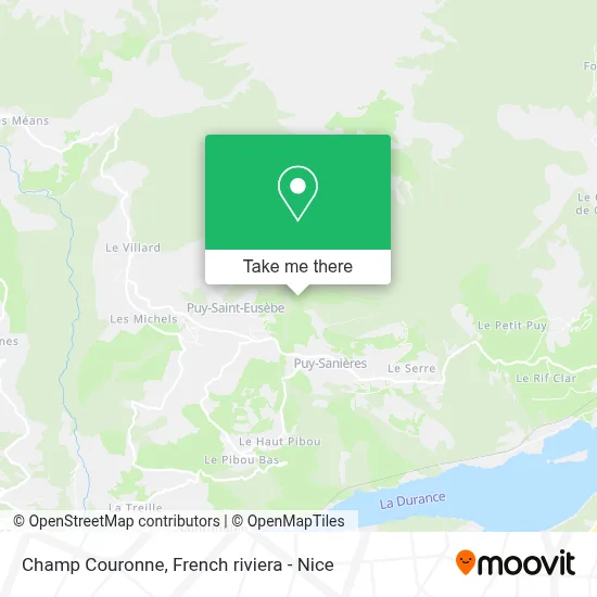 Champ Couronne map
