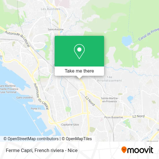 Ferme Capri map