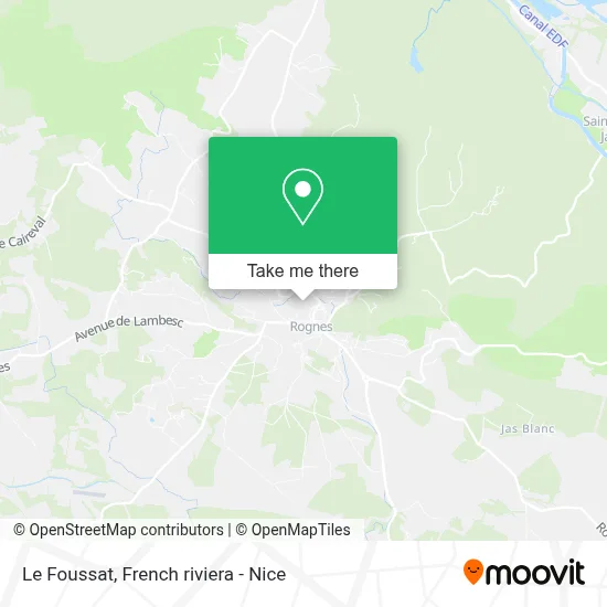 Le Foussat map