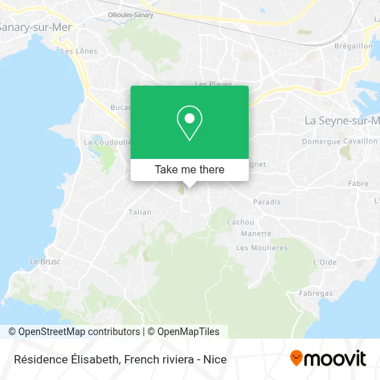 Résidence Élisabeth map
