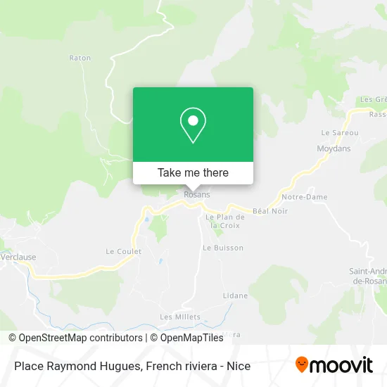 Place Raymond Hugues map