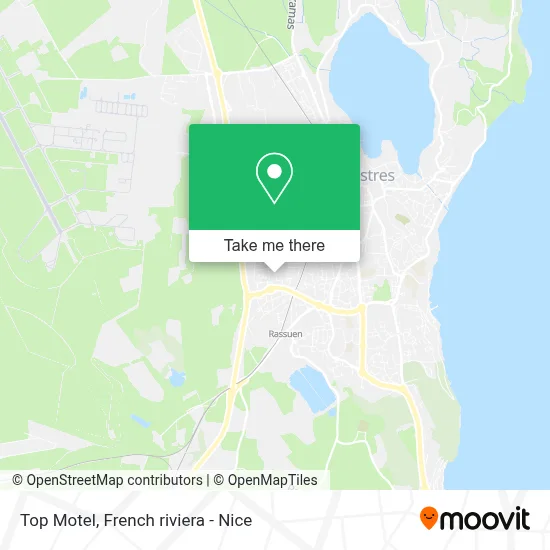 Top Motel map