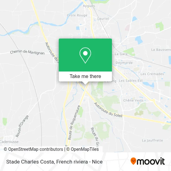 Stade Charles Costa map
