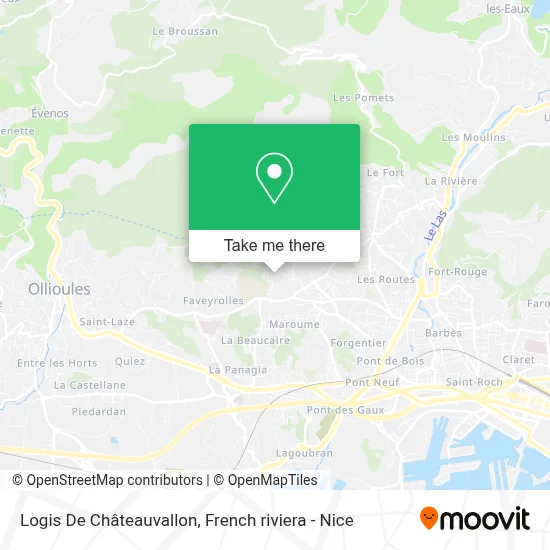Logis De Châteauvallon map