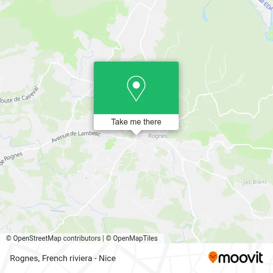 Mapa Rognes