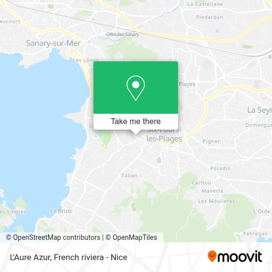 L'Aure Azur map