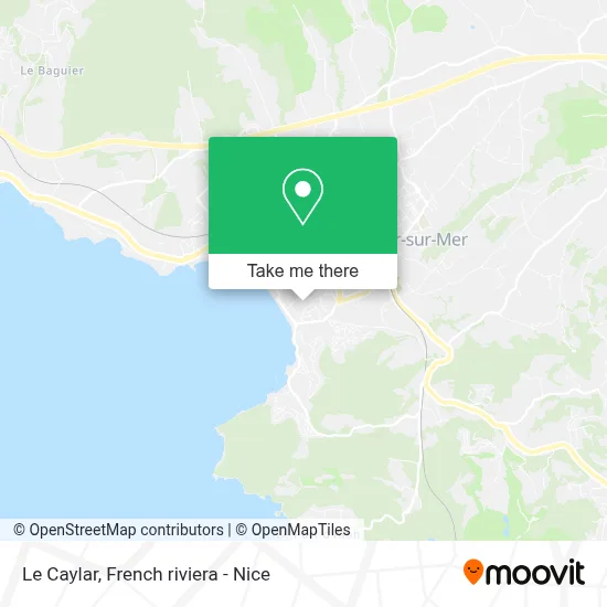 Le Caylar map