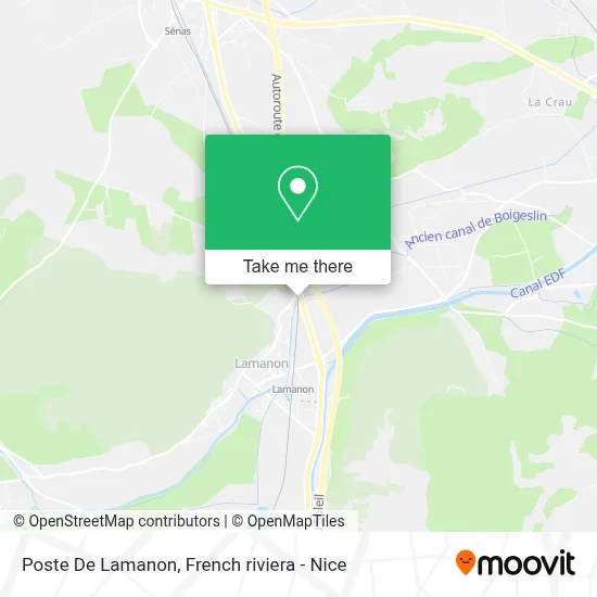 Poste De Lamanon map