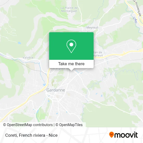 Coreti map