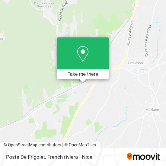 Poste De Frigolet map