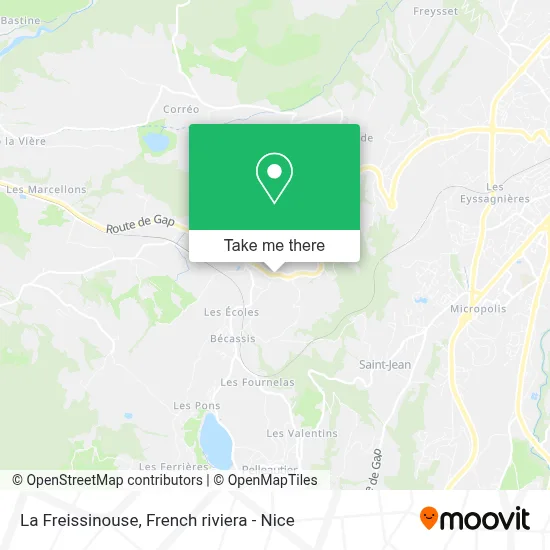La Freissinouse map