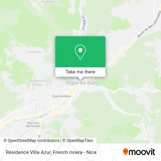 Résidence Villa Azur map