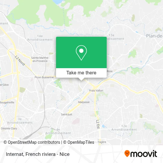 Internat map