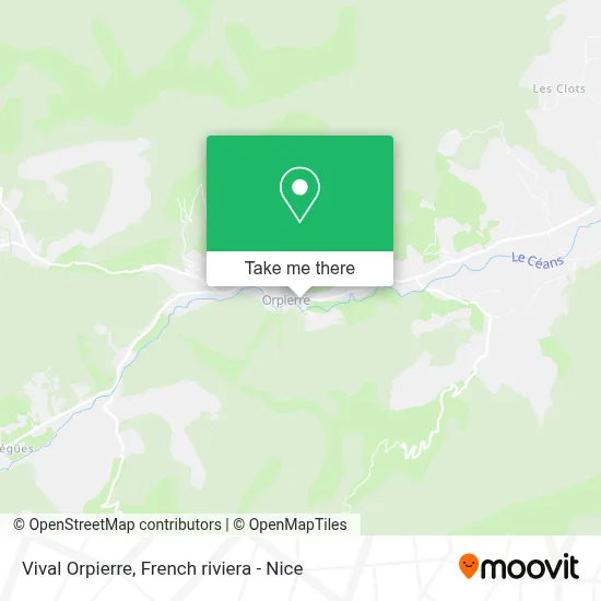 Vival Orpierre map
