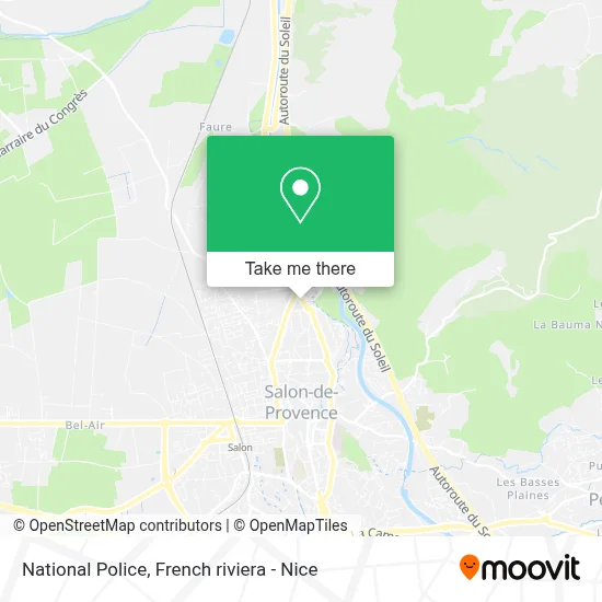 Police Nationale map