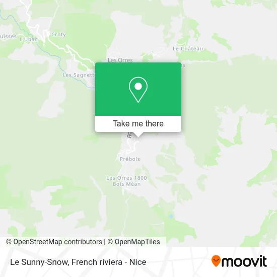 Le Sunny-Snow map