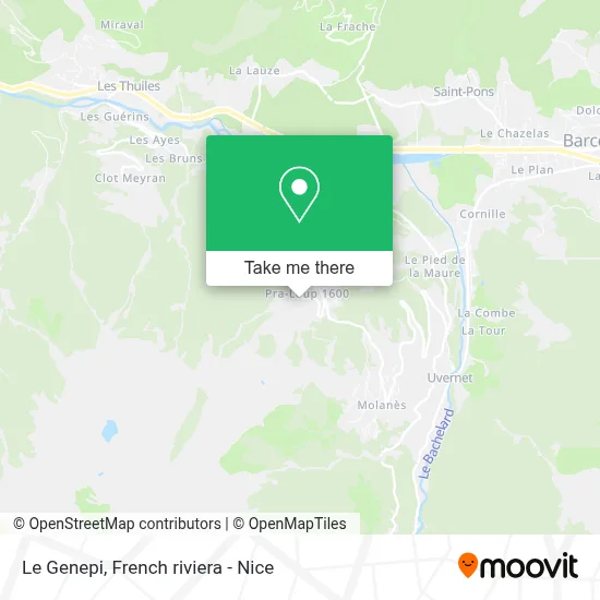 Le Genepi map