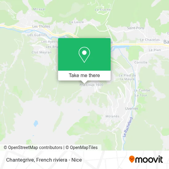 Chantegrive map