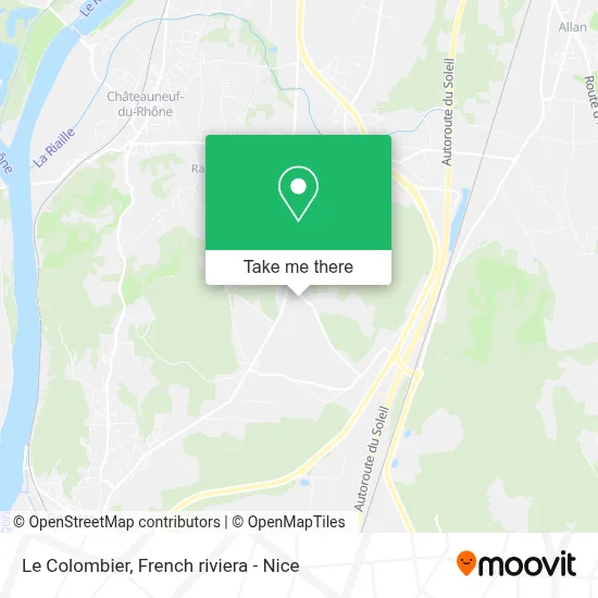 Le Colombier map