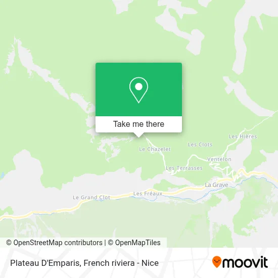 Plateau D'Emparis map