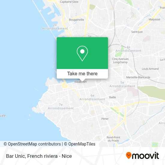 Bar Unic map