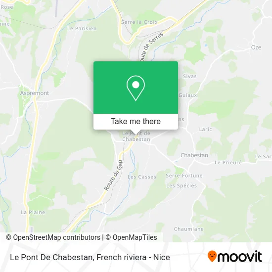 Le Pont De Chabestan map