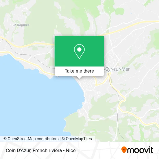 Coin D'Azur map