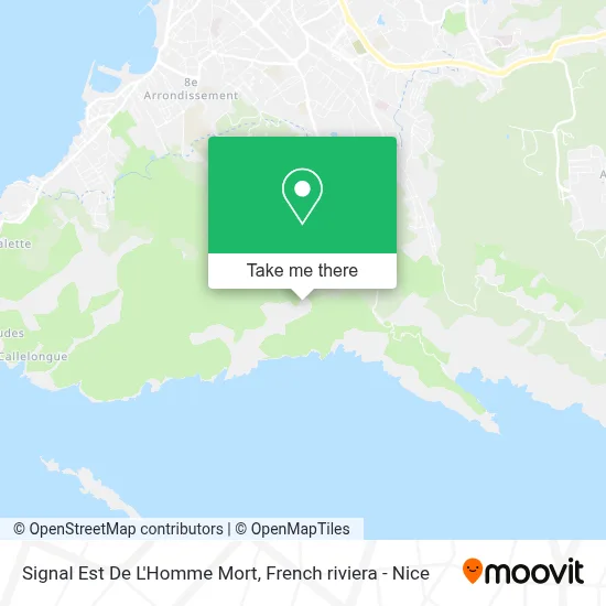 Signal Est De L'Homme Mort map