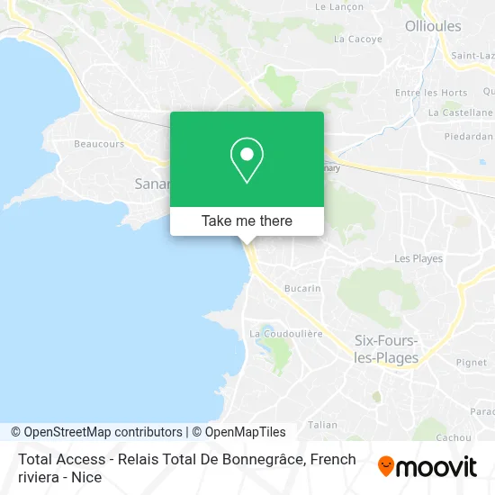 Total Access - Relais Total De Bonnegrâce map