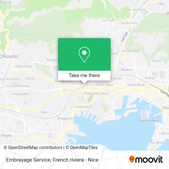 Embrayage Service map