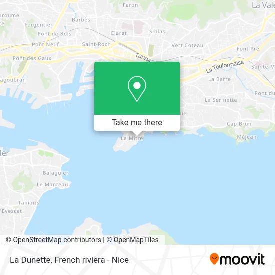 La Dunette map