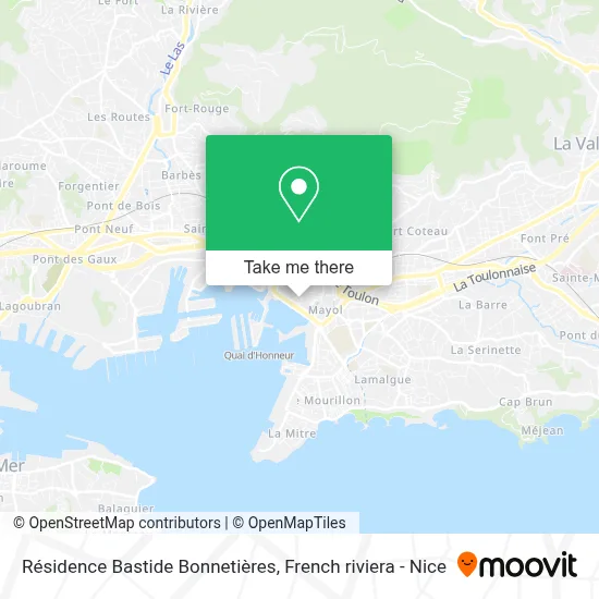 Résidence Bastide Bonnetières map