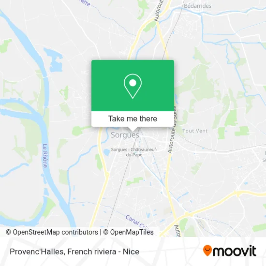 Provenc'Halles map