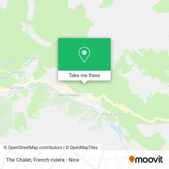 Le Chalet map