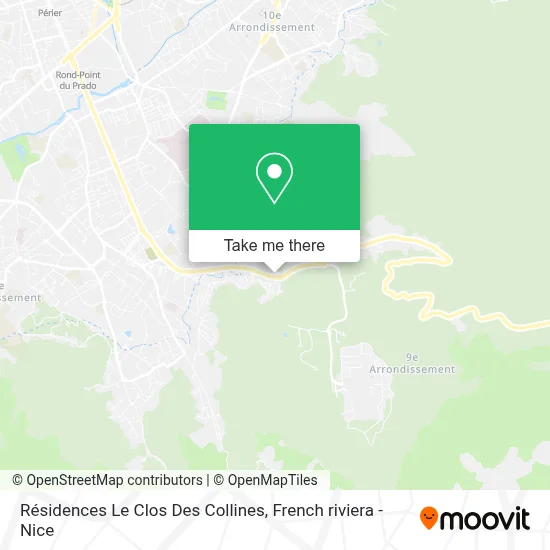 Mapa Résidences Le Clos Des Collines