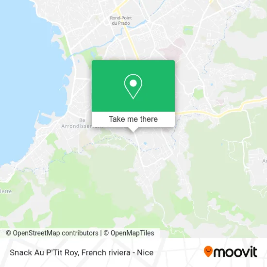 Snack Au P'Tit Roy map