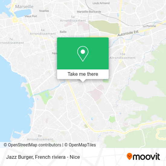 Jazz Burger map