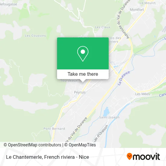 Mapa Le Chantemerle